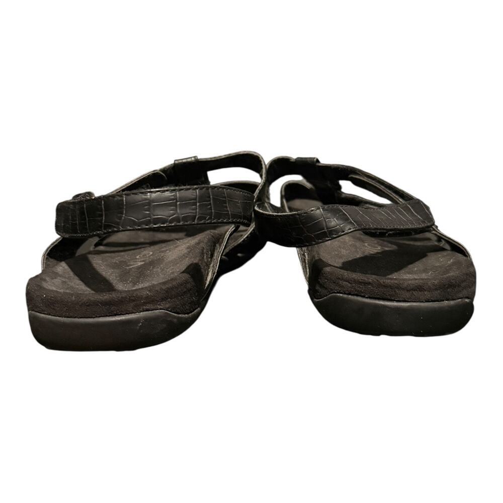 Vionic Women’s Amber Black Slingback Sandals Shoes 3 Strap w/ Medallion Size 8 - Picture 6 of 9